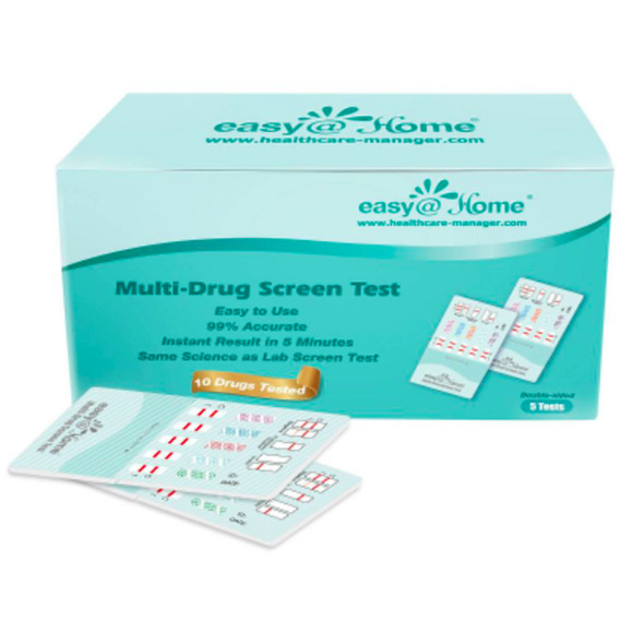 Easy@Home 10 Panel Instant Drug Test Kit – 5pk - Picture 1 of 2